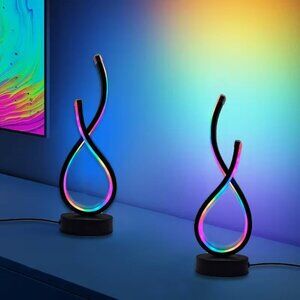 Modern USB- RGB Multi-Colored LED Desk Lamp.